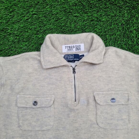 Ralph-Lauren Collared 1/4-Zip Sweater 2XL 26x24 Crop - Picture 10 of 14